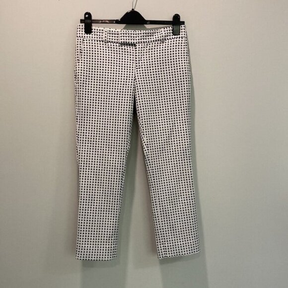 BANANA Republic Blue Polka Dot Pants  sz - Picture 12 of 16